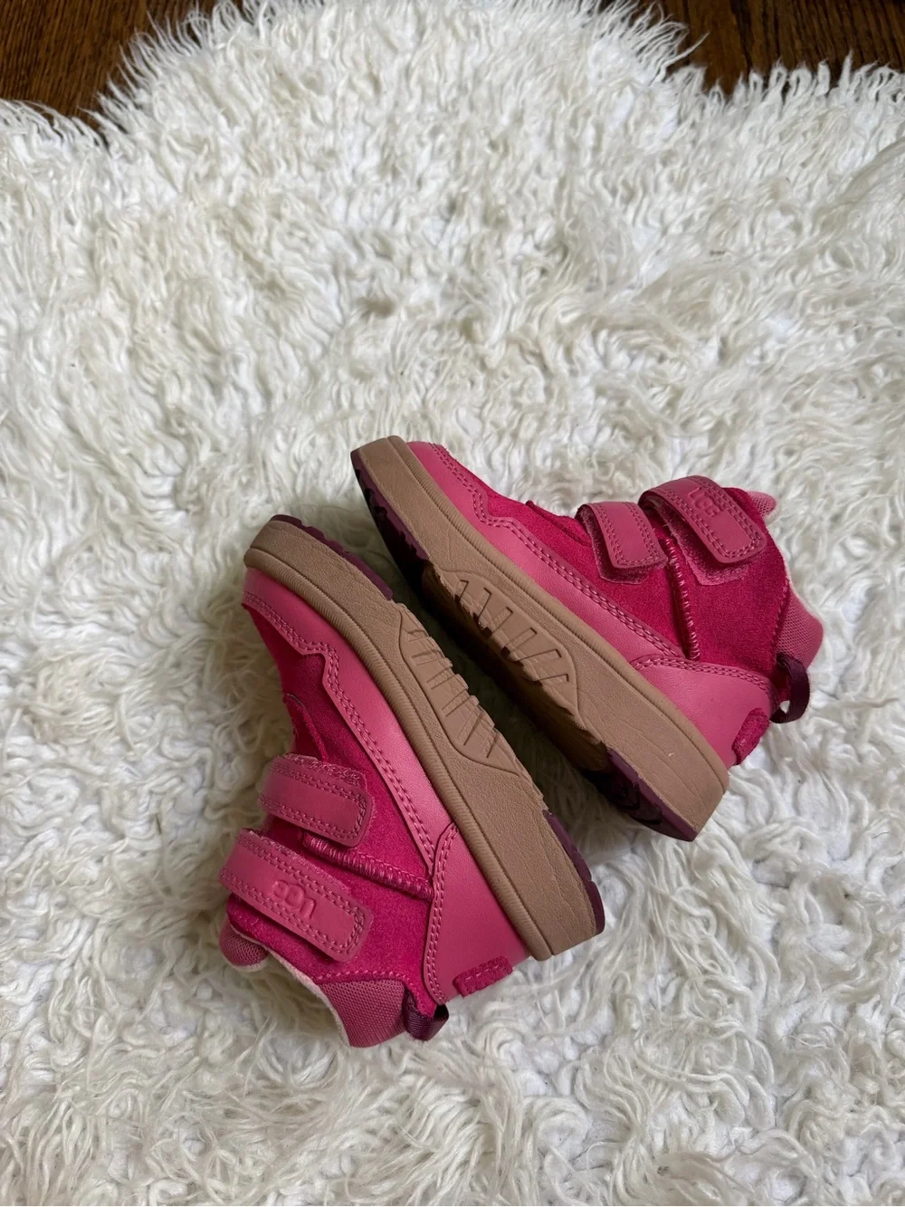 Kids Pink Ugg High-Top Boots